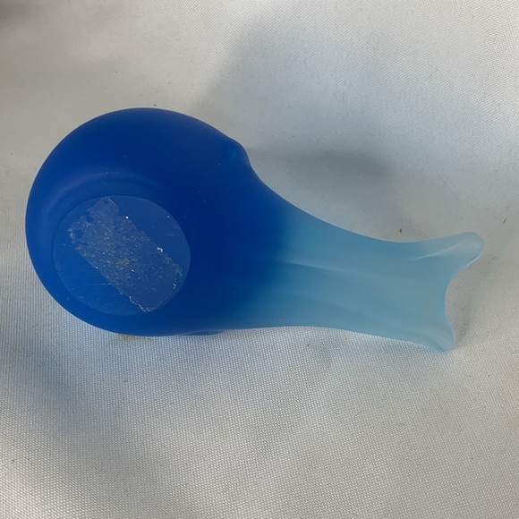 Vintage glass Interpur Accents frosted satin Bluebird (Blue Bird) figure - Picture 5 of 5